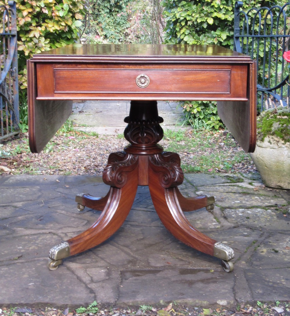 FINE GEORGIAN MAHOGANY PEMBROKE TABLE by SPURRIER of BRISTOL