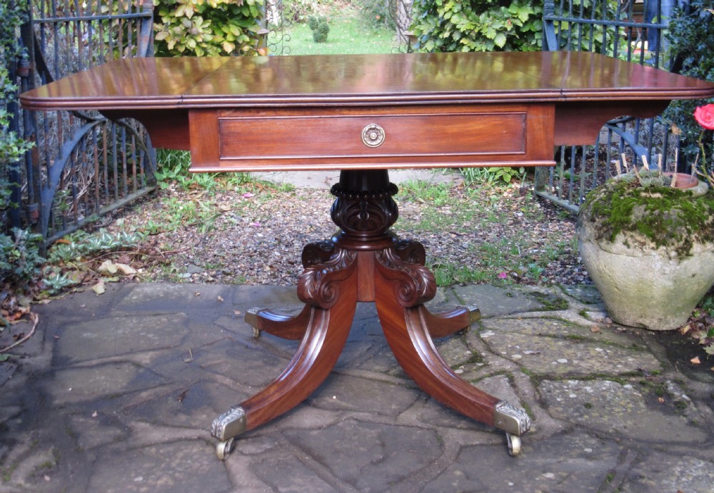 FINE GEORGIAN MAHOGANY PEMBROKE TABLE by SPURRIER of BRISTOL View II