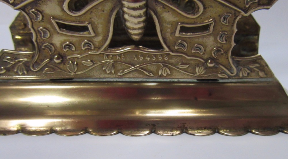 UNUSUAL VICTORIAN BUTTERFLY LETTER RACK Design Reg'd View II
