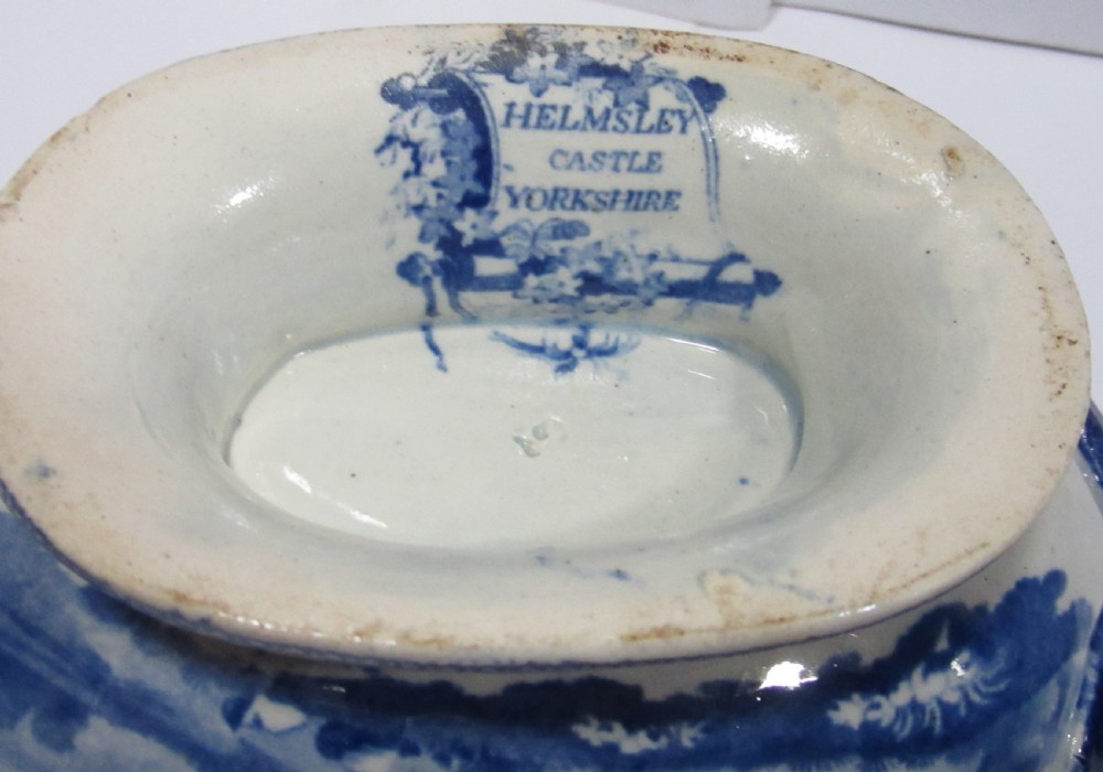 PAIR OF HELMSLEY CASTLE YORKSHIRE SAUCE TUREENS c1840 View III