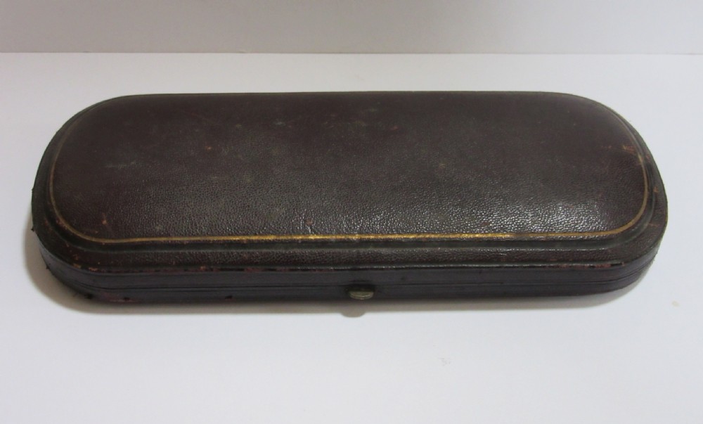 GEORGE UNITE VICTORIAN SILVER & MOP BOXED KNIFE & FORKS BIRMINGHAM 1880 View VI