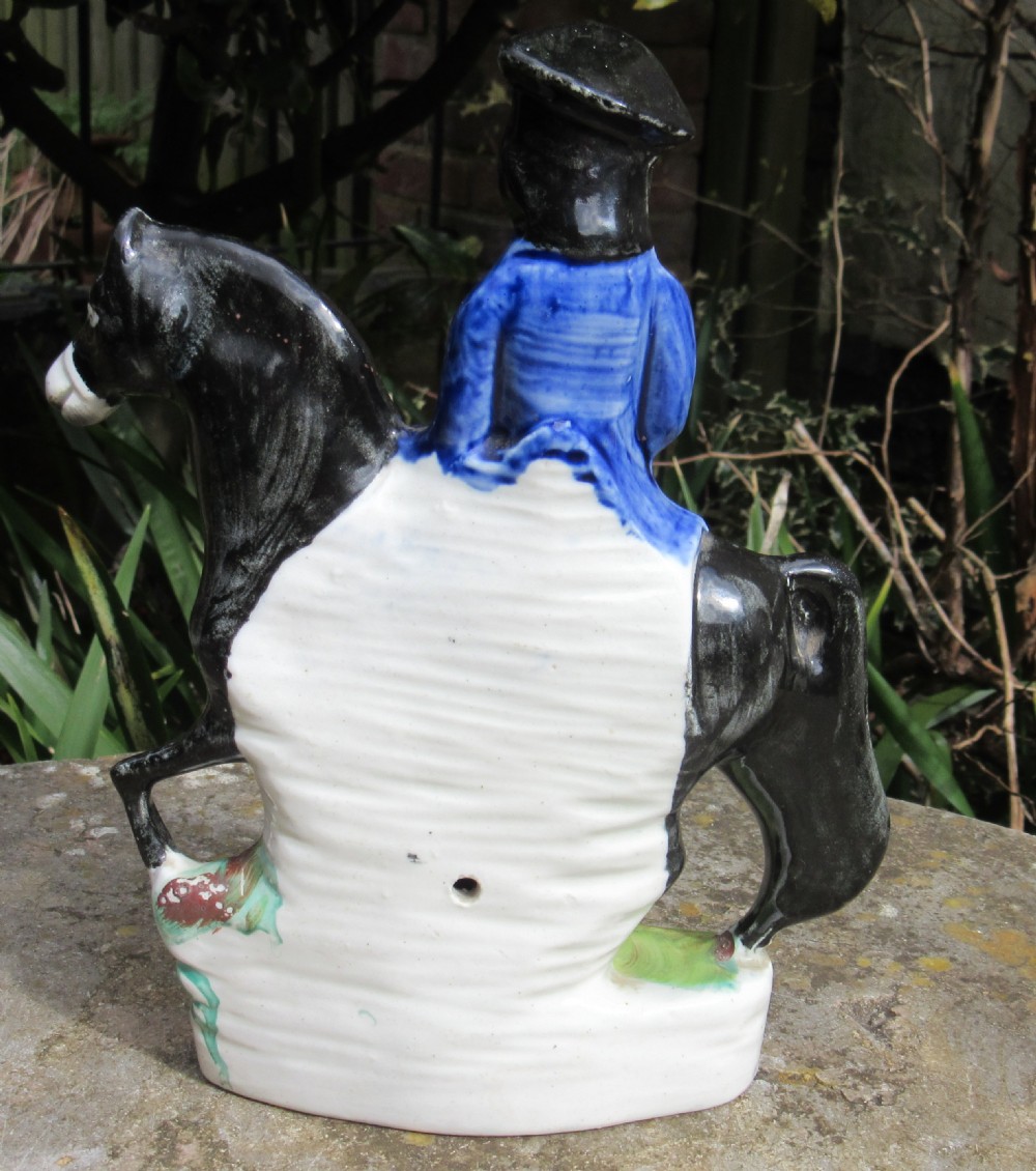 VICTORIAN STAFFORDSHIRE FIGURE OF DICK TURPIN c1860 View IV
