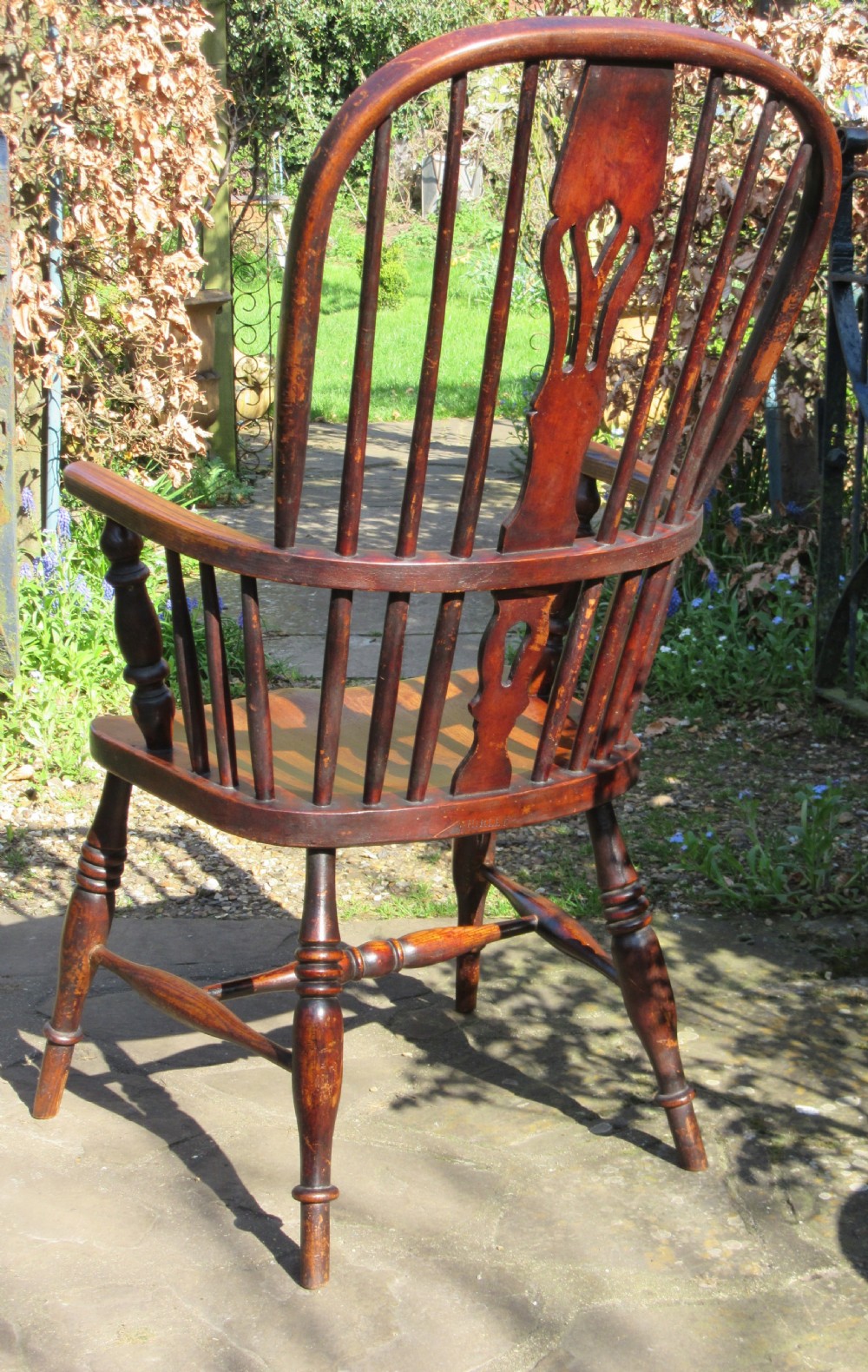 WILLIAM SHIRLEY WINDSOR CHAIR c1870 View IV