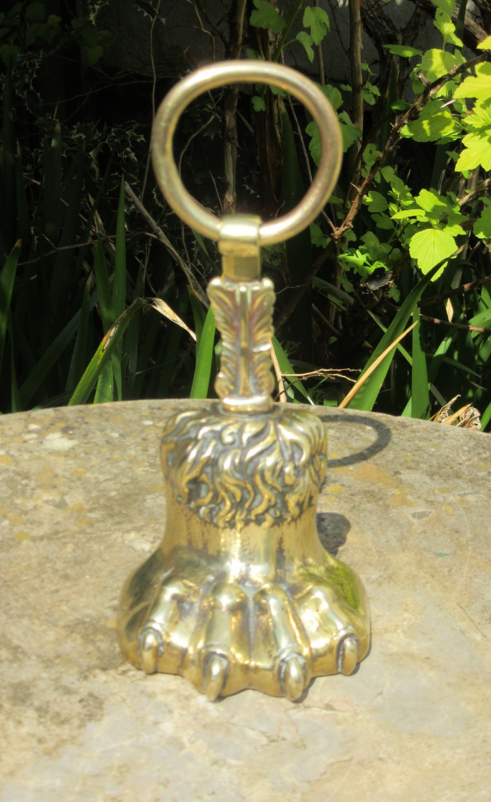 BRASS LION'S PAW DOOR STOP DOOR PORTER DOORSTOP c1840 View VI
