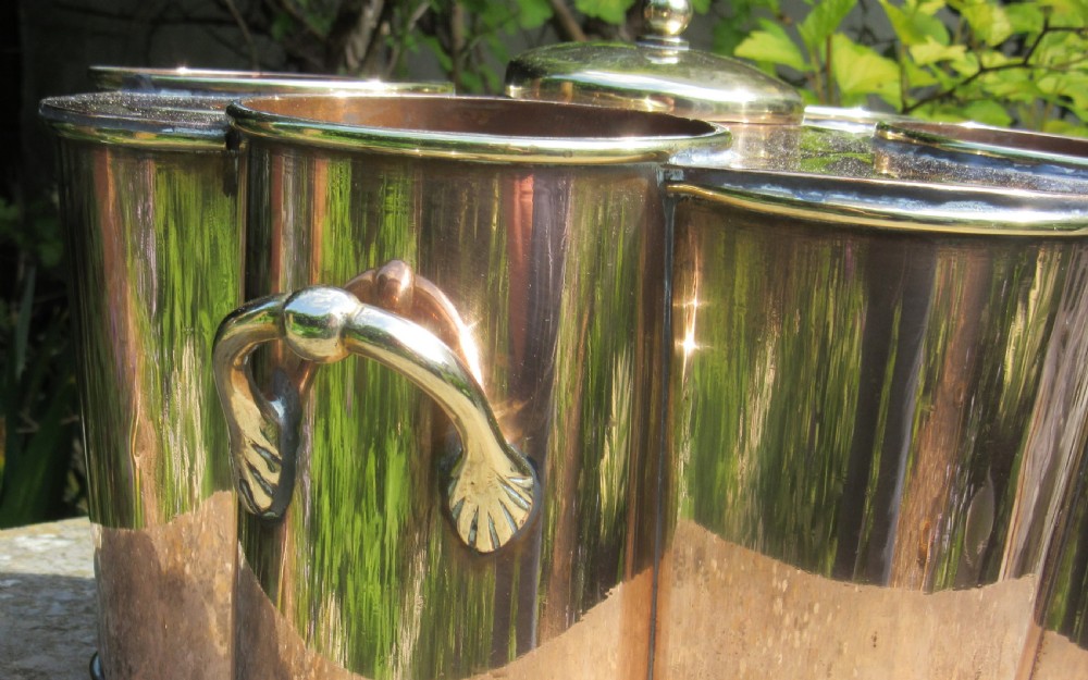 COPPER & BRASS CHAMPAGNE AND WINE COOLER View V