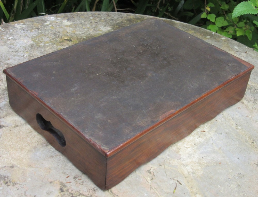 REGENCY ROSEWOOD & SATINWOOD LETTER TRAY c1830 View V