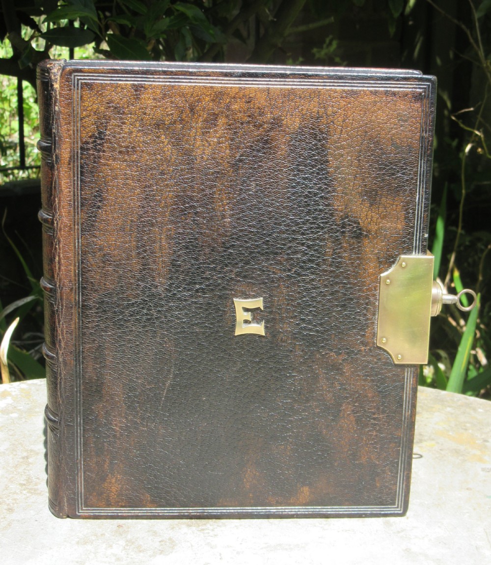 CLARK 33 NEW BOND STREET LEATHER BOOK SAFE c1910 View VII