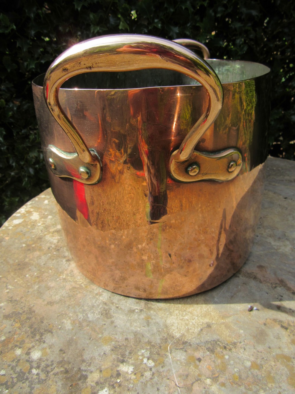 LARGE GEORGIAN COPPER PAN WINE COOLER View VII
