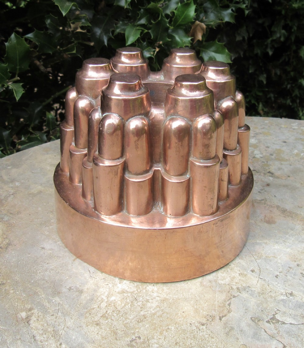 BENHAM & FROUD LONDON COPPER JELLY MOULD c1880