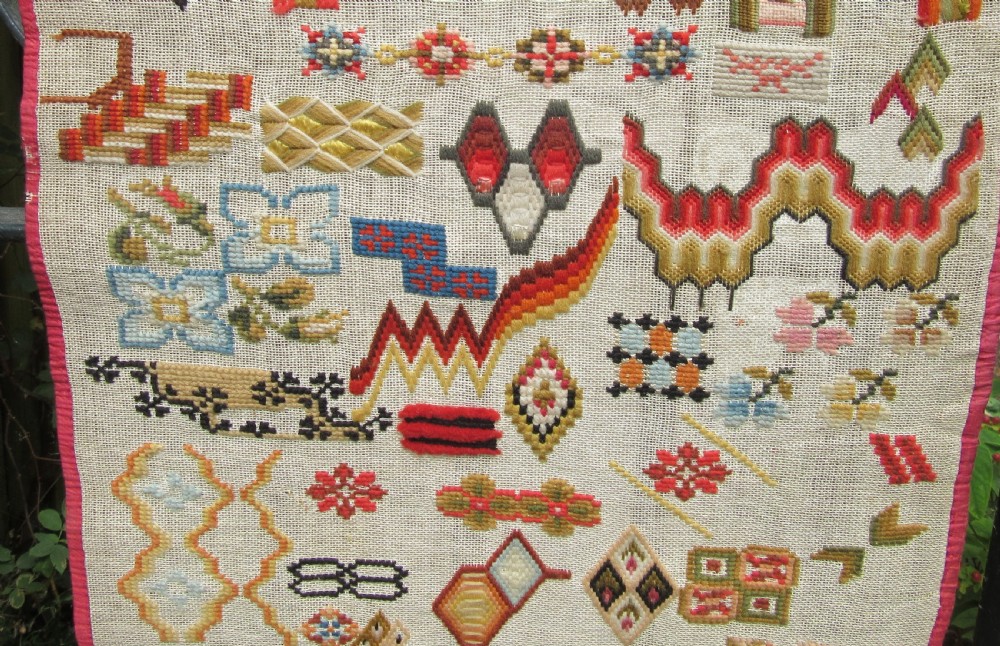 19th CENTURY HANGING SAMPLER View II