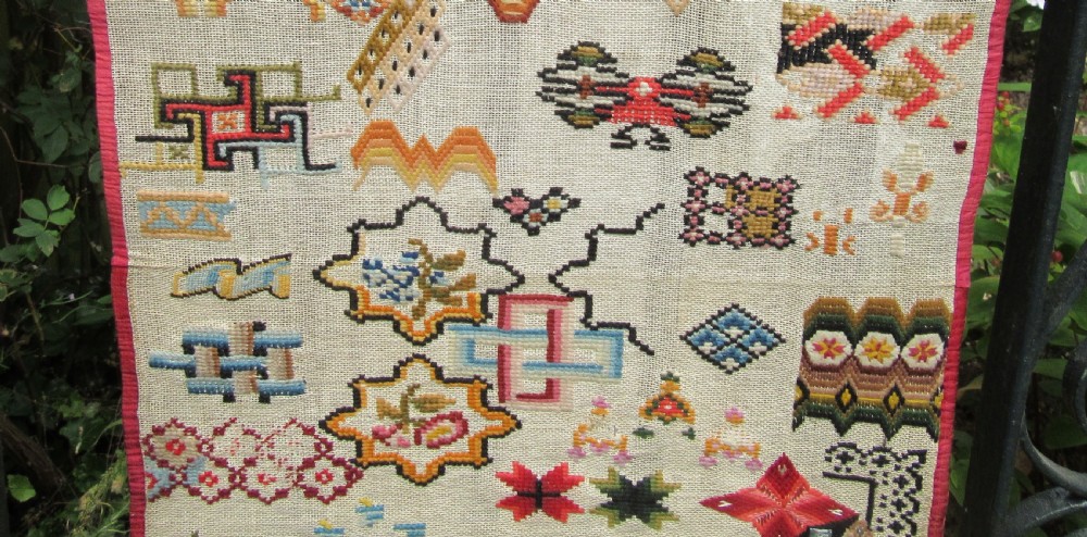 19th CENTURY HANGING SAMPLER View III