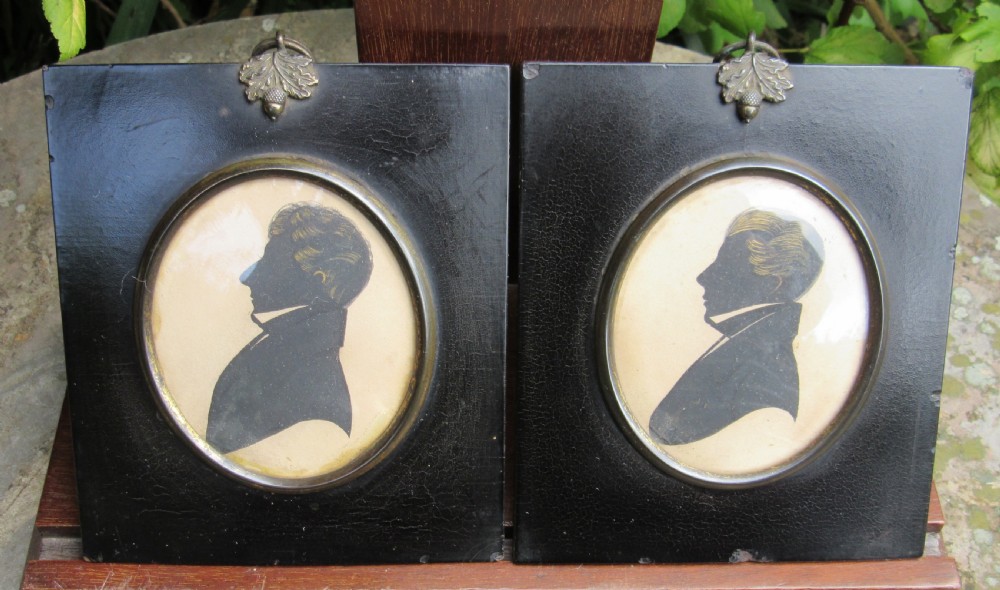 PAIR BARTON OF BALLYLINE IRISH SILHOUETTES 1832