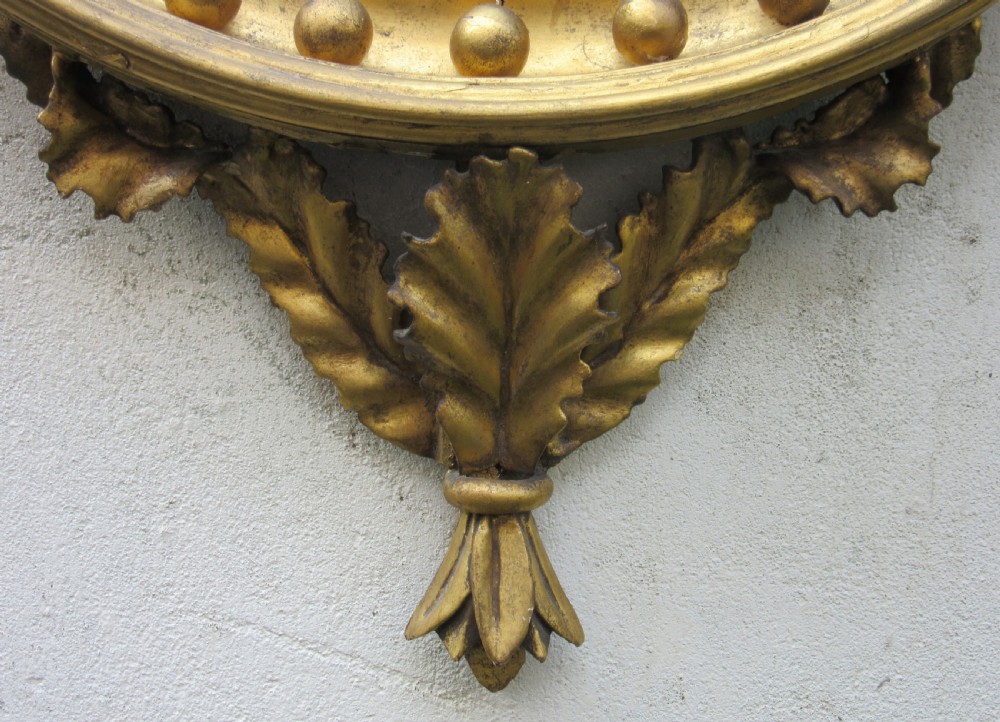 REGENCY GILT CONVEX MIRROR View III