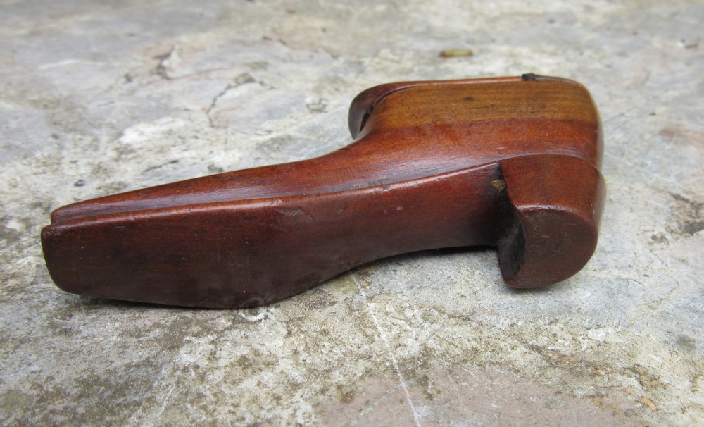 ANTIQUE SHOE SNUFF BOX c1840 View V