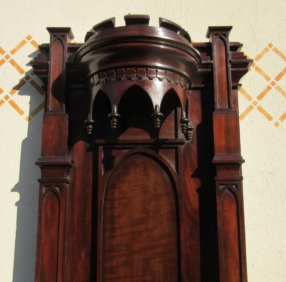 FINE GOTHIC MAHOGANY HANGING WALL BRACKET c1840 View III