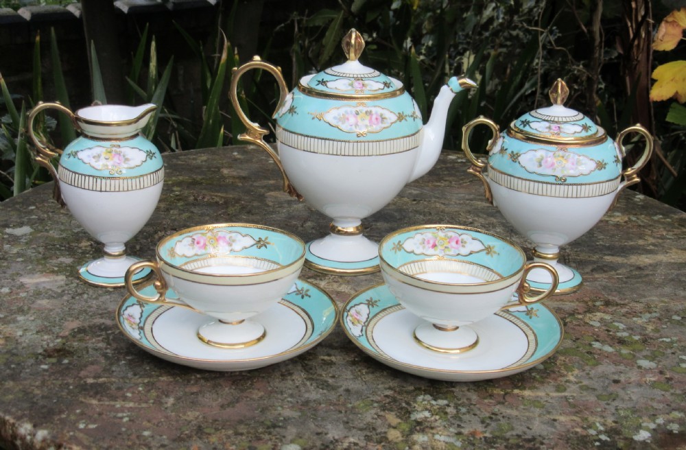 FINE NORITAKE PORCELAIN TEA SET c1910 View IV