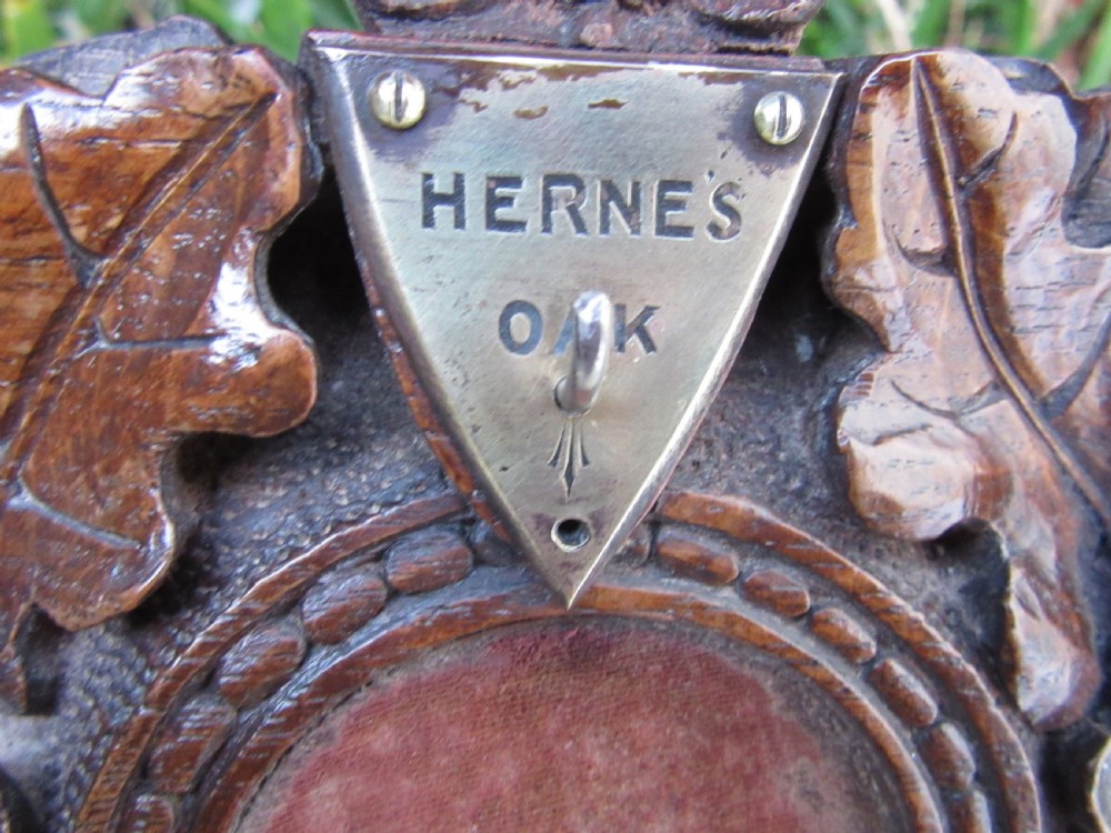 RARE HERNE'S OAK WINDSOR PARK POCKET WATCH STAND 1863 View II