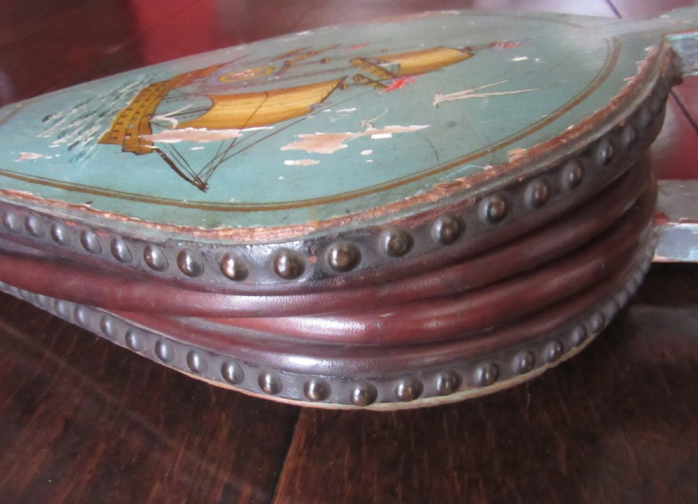 ANTIQUE DECORATED ELM BELLOWS View IV