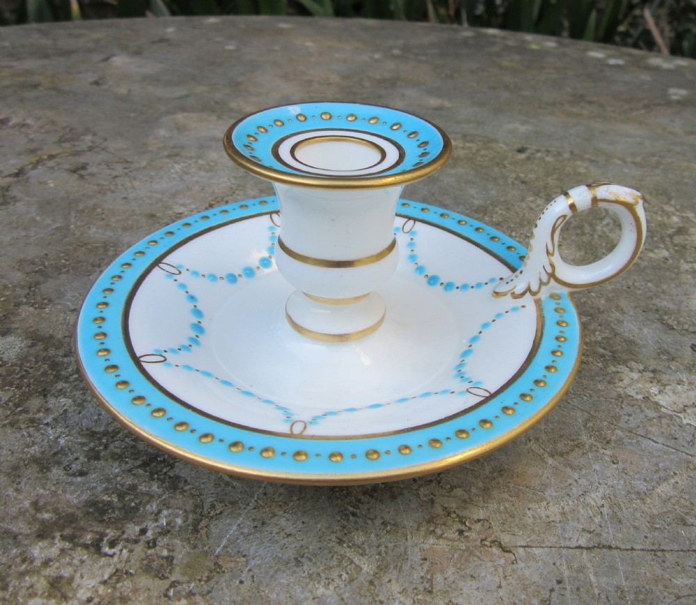 FINE MINTONS T. GOODE PORCELAIN CHAMBER STICK c1890 View II