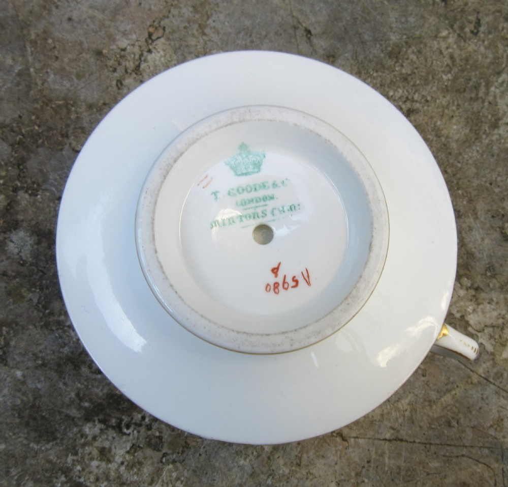 FINE MINTONS T. GOODE PORCELAIN CHAMBER STICK c1890 View III