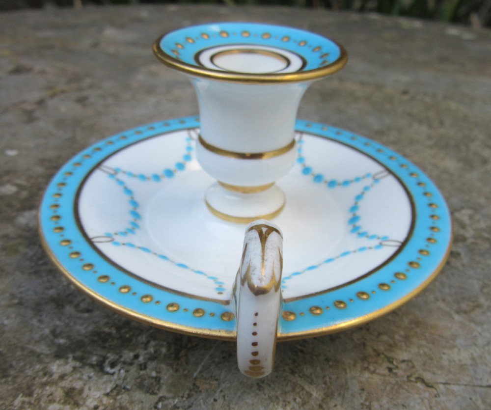 FINE MINTONS T. GOODE PORCELAIN CHAMBER STICK c1890 View V