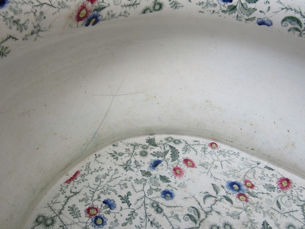 VICTORIAN STAFFORDSHIRE FOOT BATH c1860 View V
