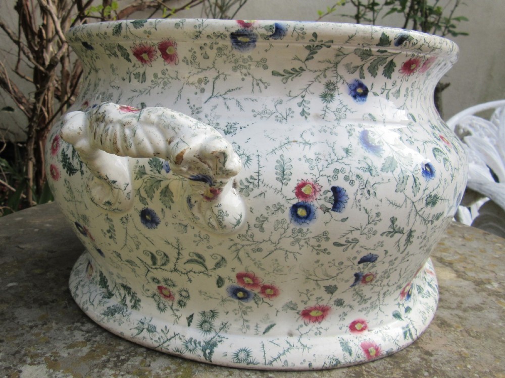 VICTORIAN STAFFORDSHIRE FOOT BATH c1860 View VI
