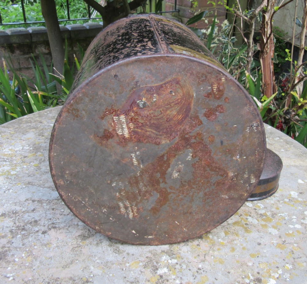 DECORATED TOLEWARE TEA TIN c1880 View IV