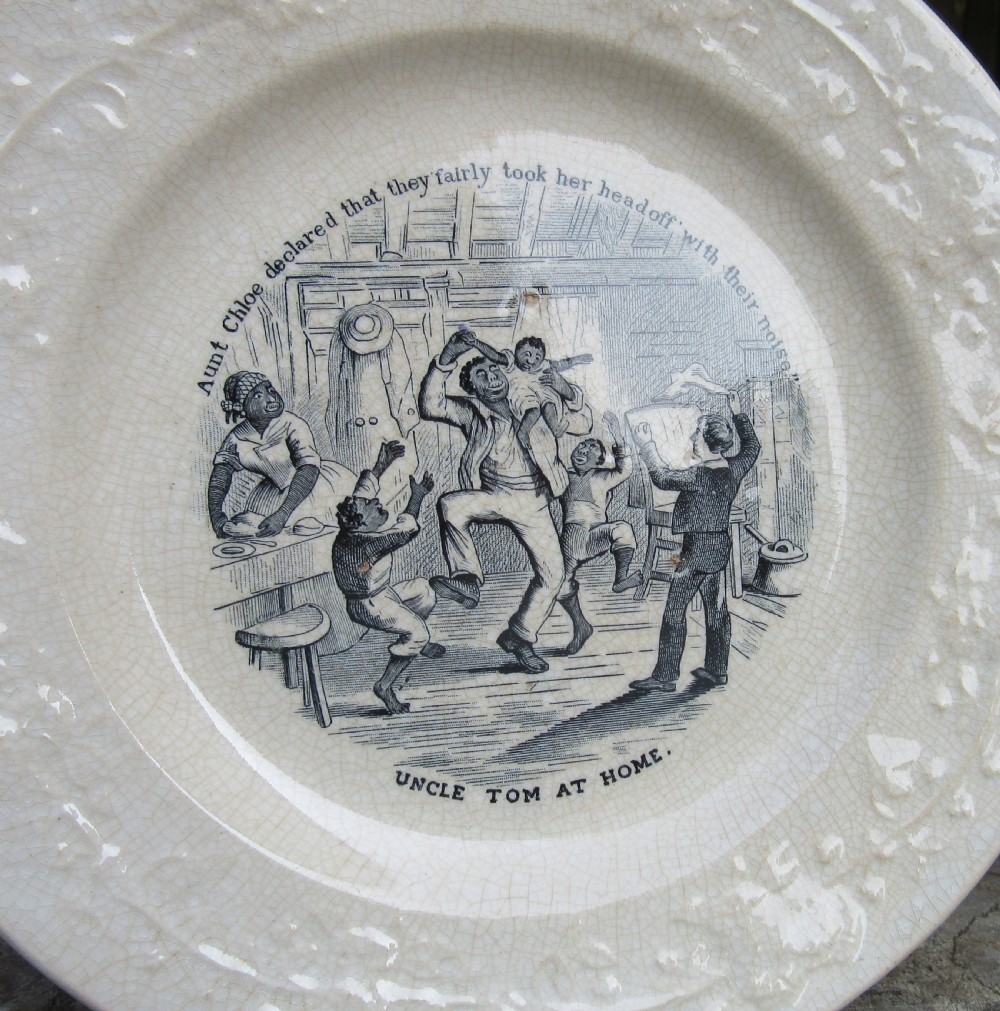 PAIR OF VICTORIAN UNCLE TOM'S CABIN PLATES c1850 View II