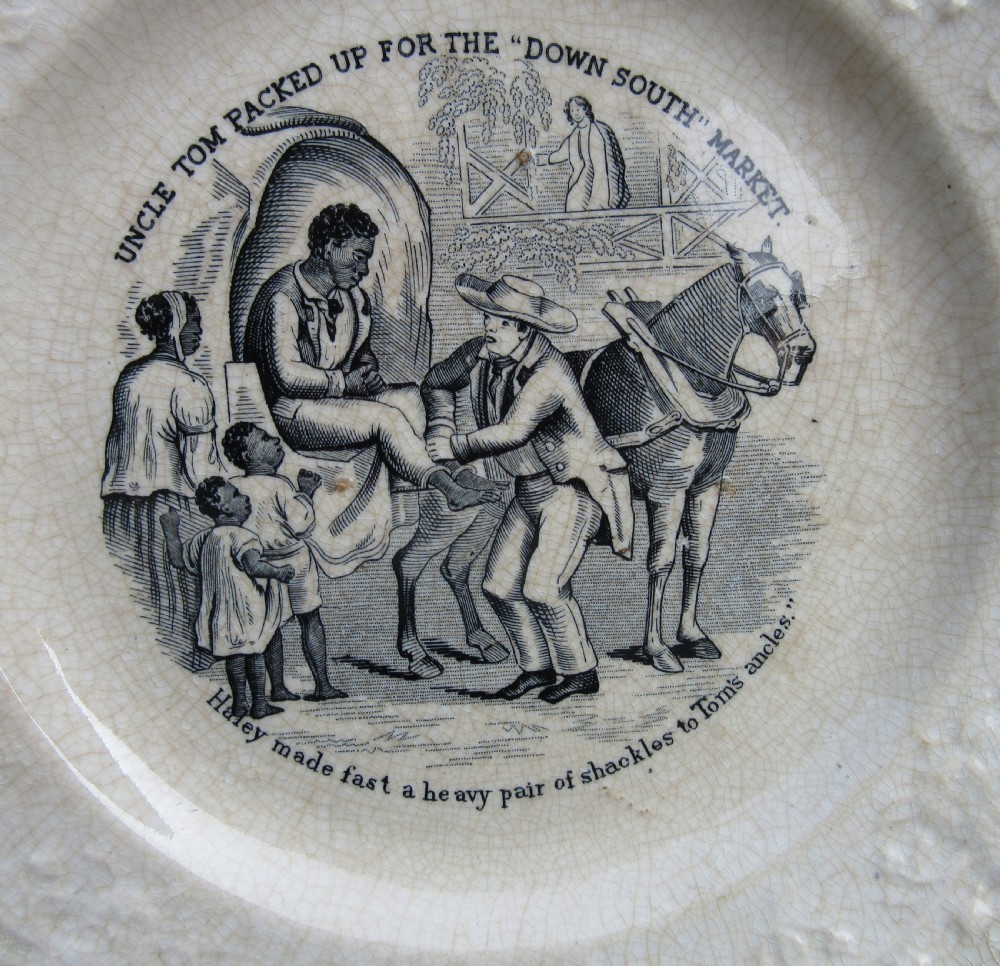 PAIR OF VICTORIAN UNCLE TOM'S CABIN PLATES c1850 View III
