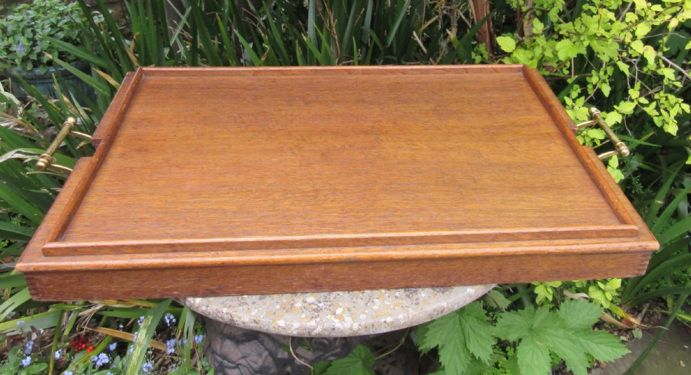 EDWARDIAN OAK OSTERLEY FOLDING TRAY TABLE View IV