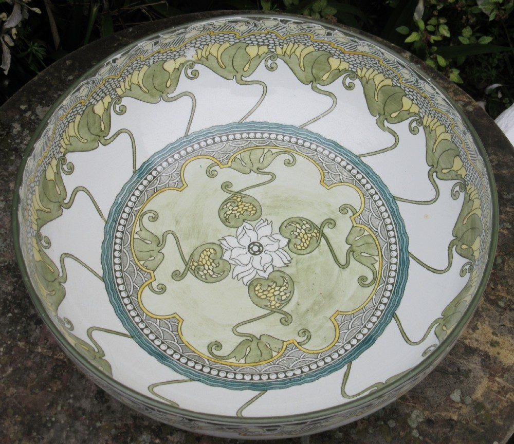 ART NOUVEAU ROYAL DOULTON KELMSCOT JUG & BASIN View IV
