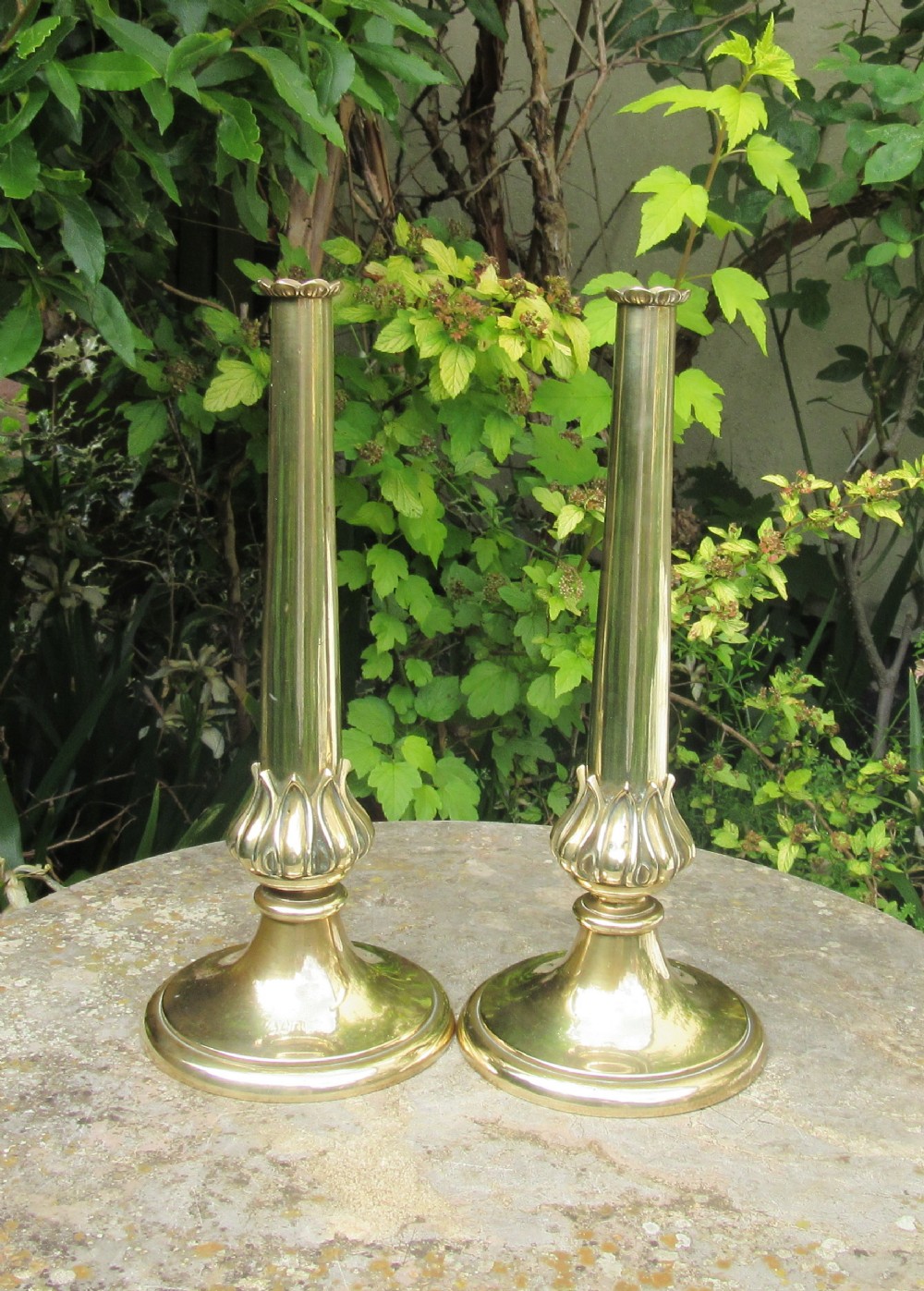 PAIR OF REGENCY BRASS LAMP BASES