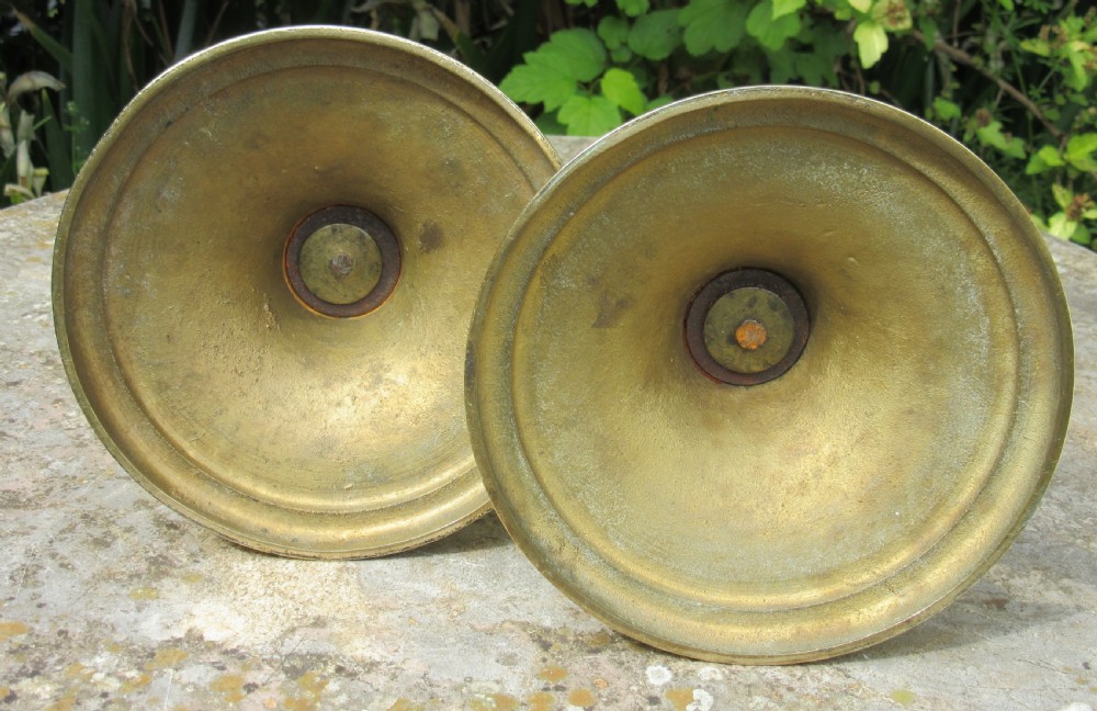PAIR OF REGENCY BRASS LAMP BASES View III