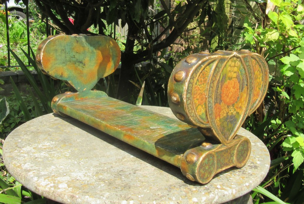 ARTS & CRAFTS PAINTED BOOK STAND VERONICA 1921