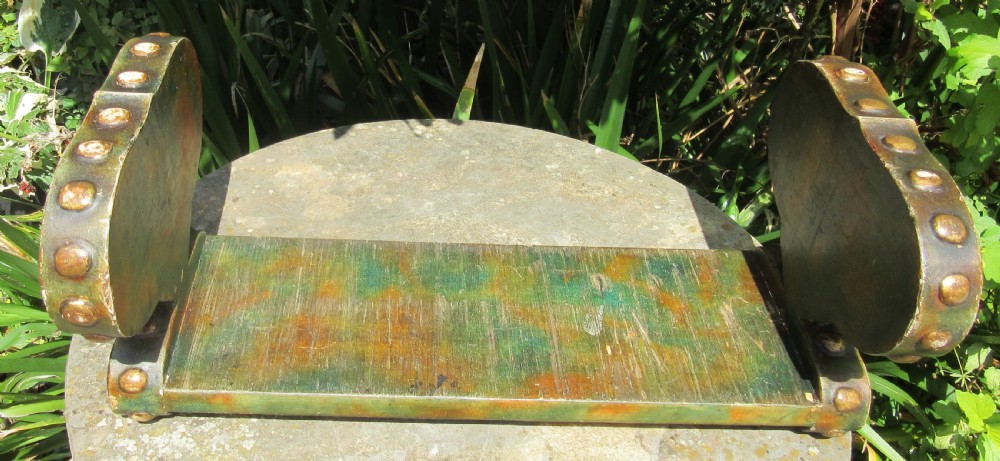 ARTS & CRAFTS PAINTED BOOK STAND VERONICA 1921 View VIII