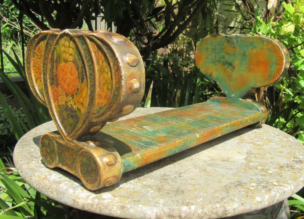 ARTS & CRAFTS PAINTED BOOK STAND VERONICA 1921 View IX
