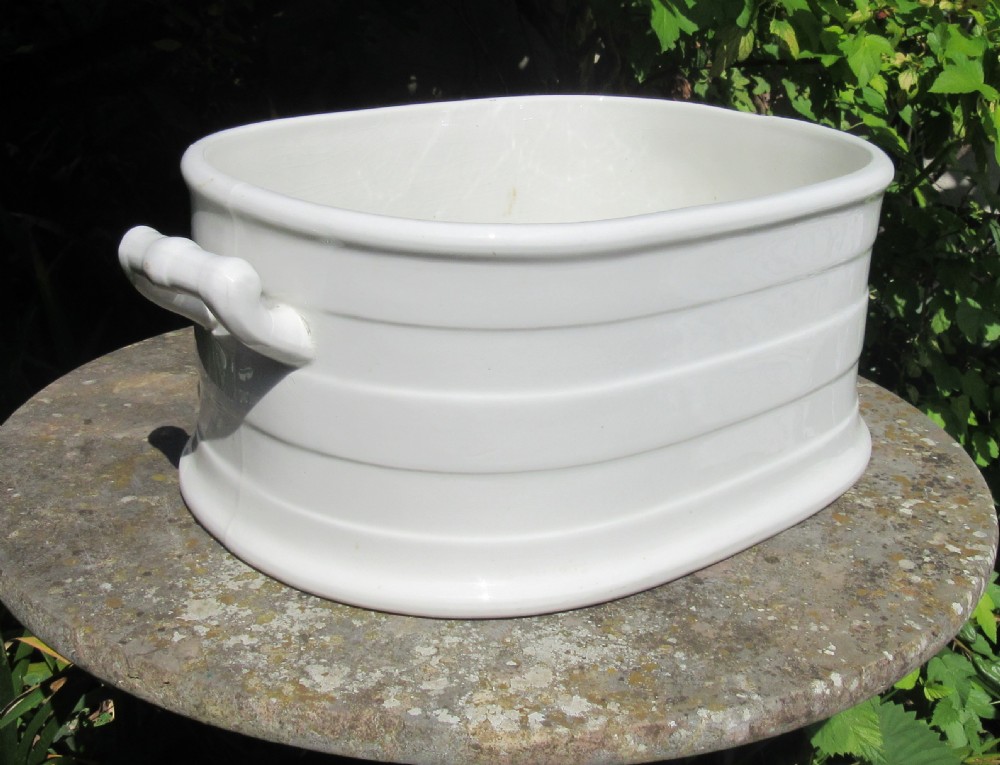 BISHOP & sTONIER STAFFORDSHIRE POTTERY FOOT BATH View V