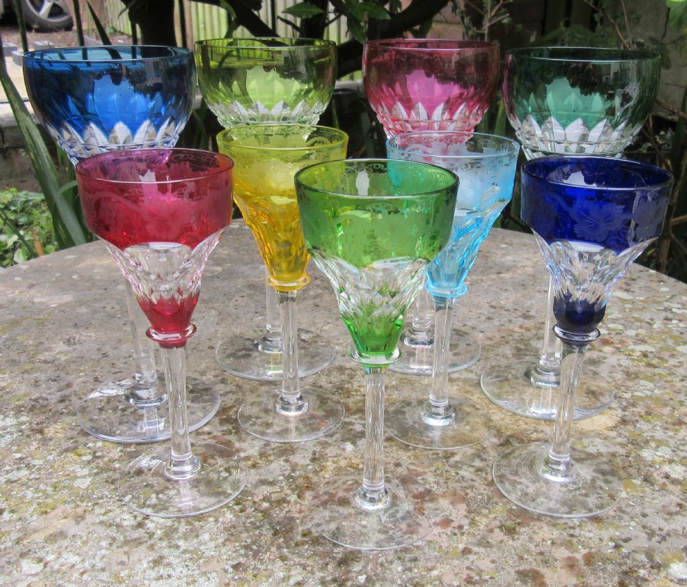 COLLECTION 9 JOHN WALSH HARLEQUIN GLASSES