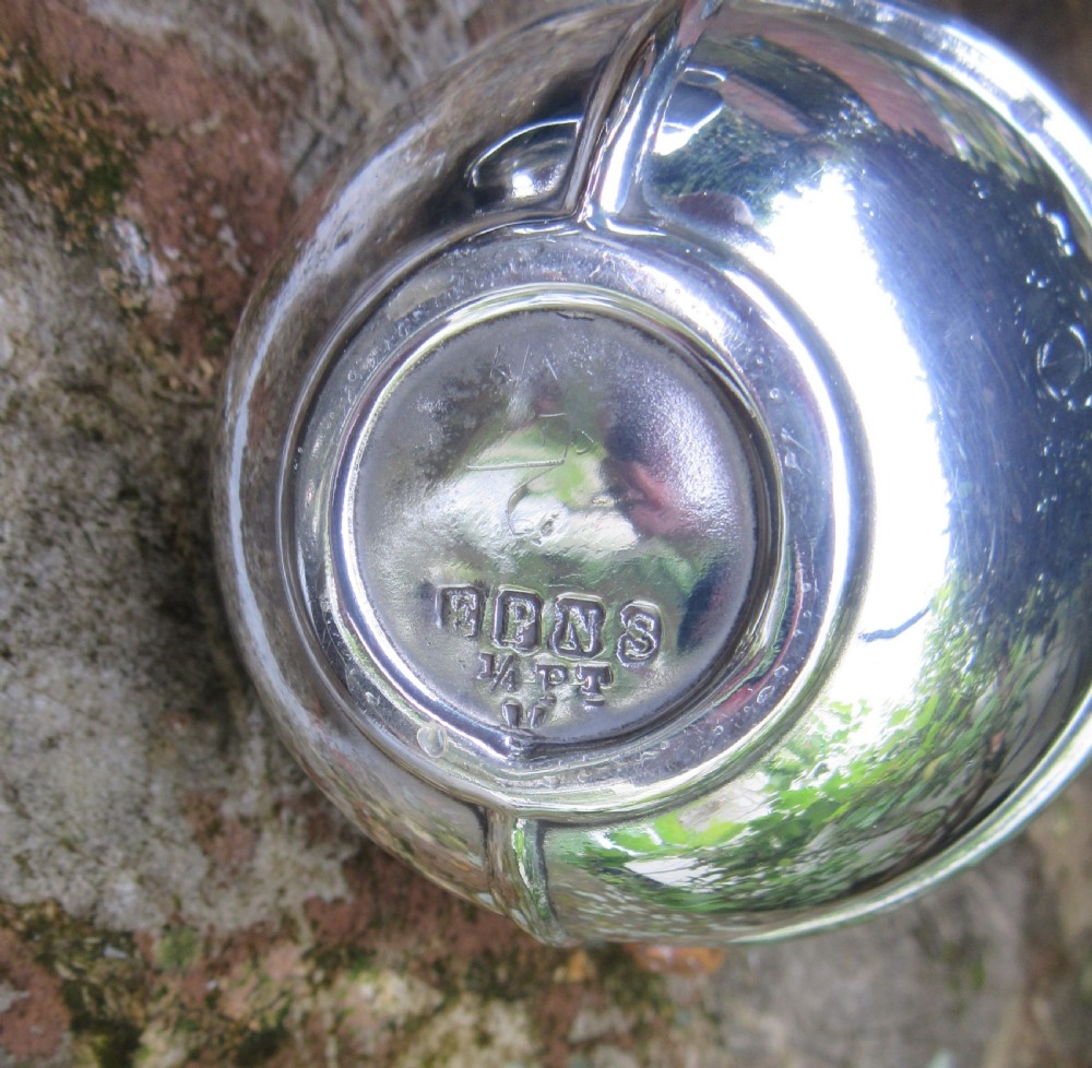 GROUP OF 4 SILVER PLATED GUERNSEY MILK CANS View VII