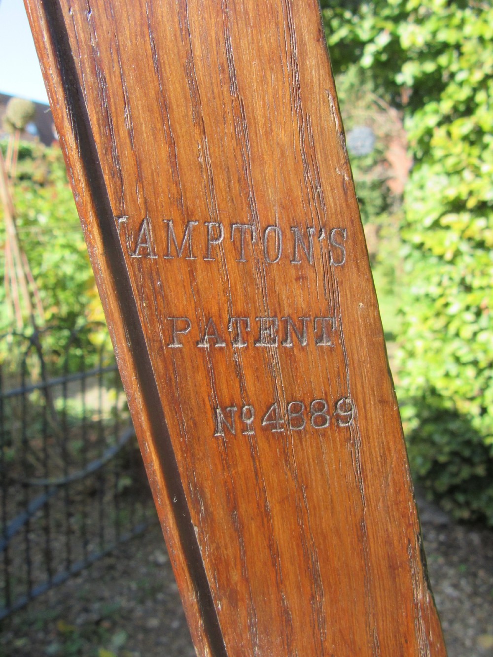 FINE HAMPTON'S PATENT COMBINED EASEL & LIBRARY STEP LADDER c1890 View VI