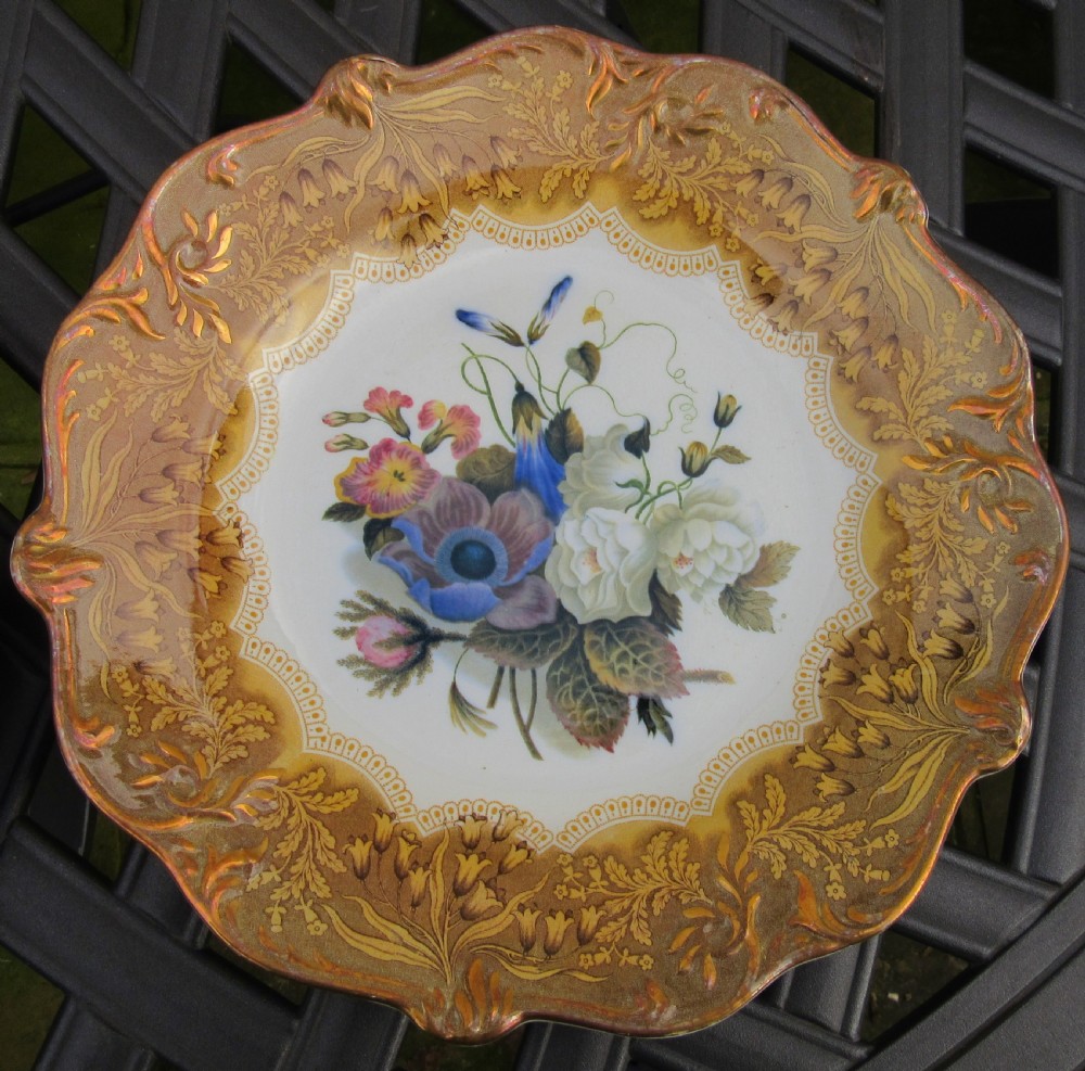 PRATTWARE 'BOUQUET' DESSERT SERVICE c1860 View III
