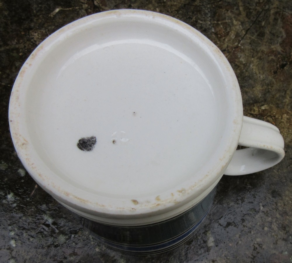VICTORIAN MOCHAWARE HALF PINT TAVERN MUG View III
