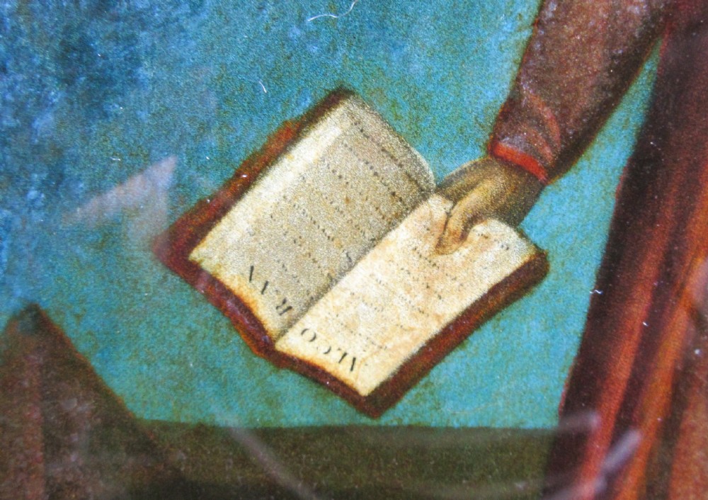 GEORGIAN REVERSE GLASS PAINTING 'THE EMBLEM OF ASIA' View V