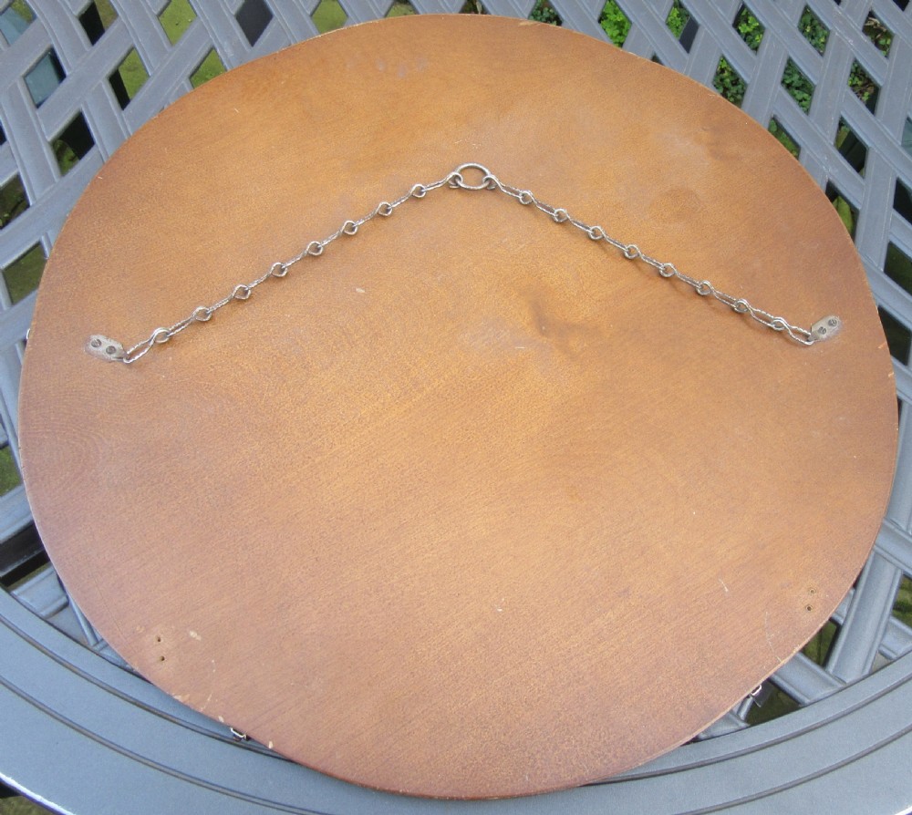 ART DECO PEACH EDGED WALL MIRROR View III