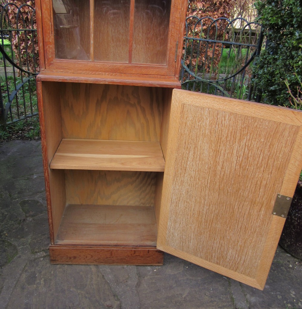 AMBROSE HEAL LIMED OAK BOOKCASE c1920 View VI