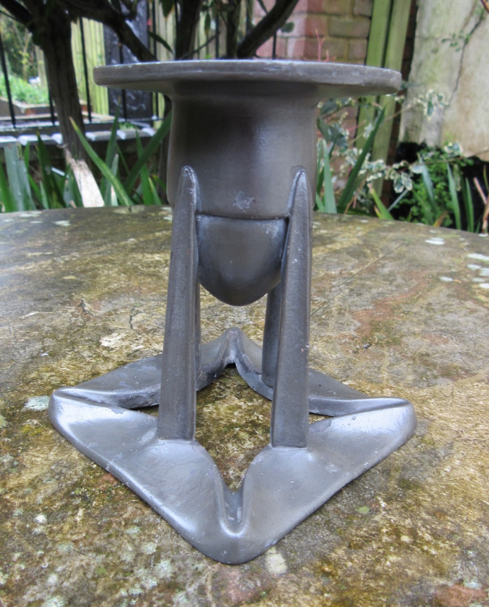 LIBERTY'S ARCHIBALD KNOX PEWTER CANDLESTICK No 0222 View II