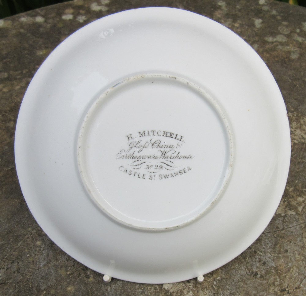 H. MITCHELL SWANSEA WELSH AUCTION CUP & SAUCER c1860 View II