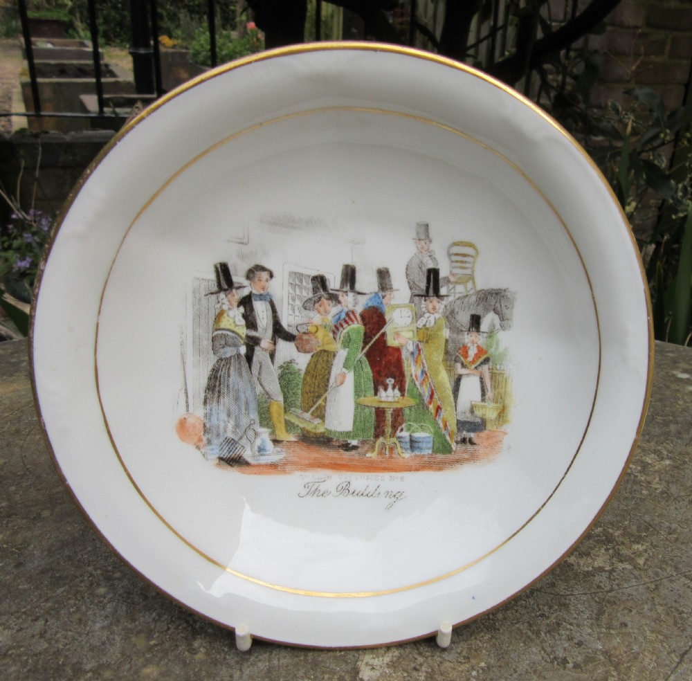 H. MITCHELL SWANSEA WELSH AUCTION CUP & SAUCER c1860 View IV