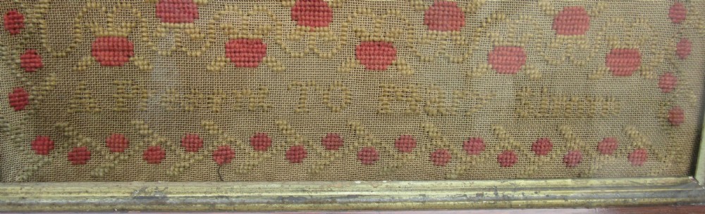 VICTORIAN SAMPLER - MARY SIMM c1860 View II